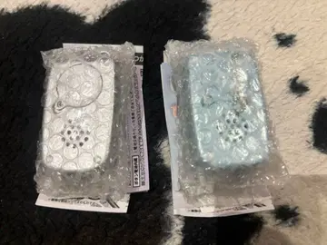 그리운 옛날 휴대폰 마스코트 + 실버 라이트 블루 2개 세트