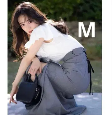 MERCURYDUO 백 레이스업 스트레치 머메이드 스커트 M