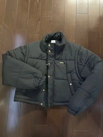 x-girl 블랙 다운 자켓 S 사이즈