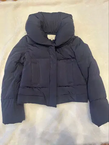 M-PREMIER 숏 다운 자켓 다운 페더 34 네이비