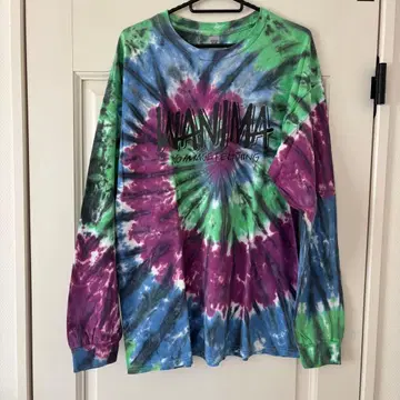 L 사이즈 WANIMA 보이다운 긴팔 티셔츠 타이 다이