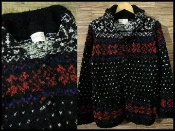 G2 에피소드 넘버 이로코이 숄카라 니트 가디건 블랙 2