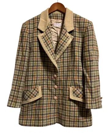 80년대 이탈리아제 빈티지 KENZJA 울 테일러드 자켓 브라운