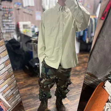 GAP 구제 의류 올드갭 옅은 베이지 버튼다운 셔츠