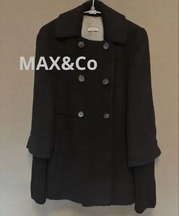 MAX&Co. 블랙 더블 브레스트 코트