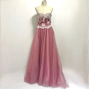Wedding Dress 웨딩 드레스 베어탑 레이스업 핑크