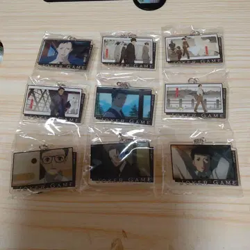 조커 게임 장면 사진 아크릴 키링 세트 9개 세트
