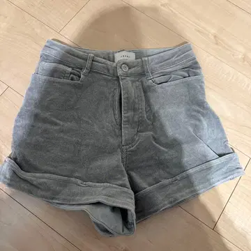 JUENI 코듀로이 그레이 숏팬츠