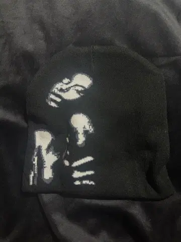 비니 Black y2k grunge street