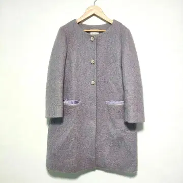 anatelier 노카라 코트 모헤어 혼방 비쥬 36 보라색 0723