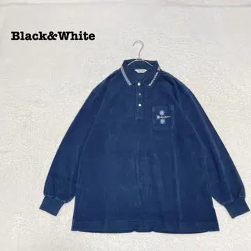 EK4072 [블랙 앤 화이트] 피케 셔츠 [L] 네이비 피치 스킨