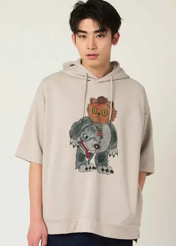 그라니프 이시쿠로 아야코 반팔 후드티 L