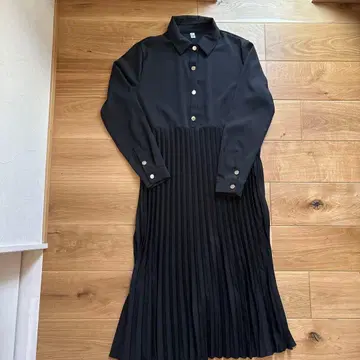 MAISON DE THERESE 플리츠 원피스 셔츠 원피스