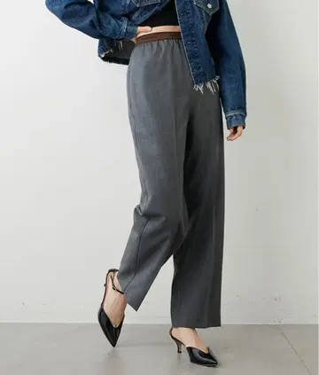 윔 가젯 허리 로고 팬츠