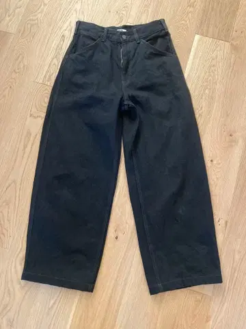 새상품급 UNIQLO U 와이드 핏 컬러 청바지 28 사이즈