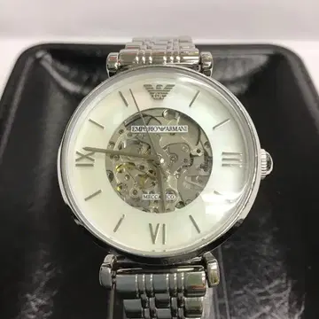 엠포리오 아르마니 수동 와인딩 스켈레톤 손목시계