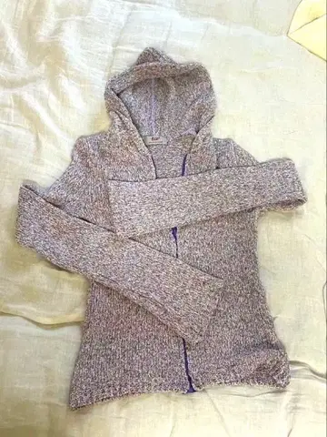 PINNAP 후드 부착 가디건 Y2K