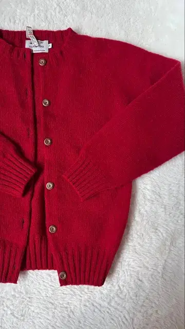 영국제 귀여운 새빨간 가디건