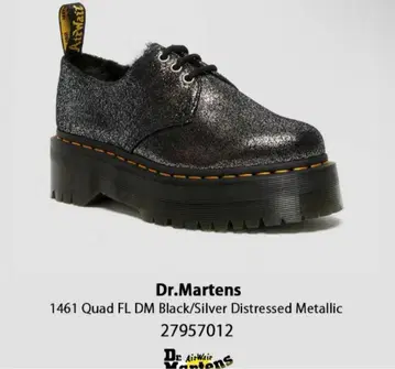 Dr.Martens 1461 Quad FL DM Black/Silver
