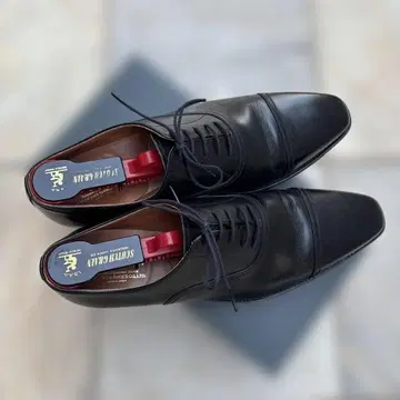 Scottish Grain 블랙 드레스 신발