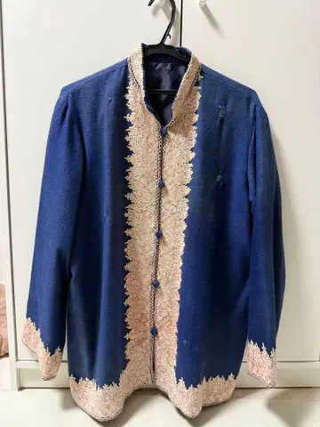 민족풍 자수 차이나 셔츠