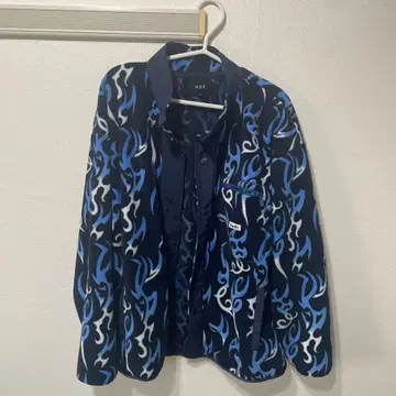 HUF 파란 불꽃 패턴 자켓 M