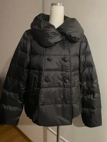 here's 스탠드 카라 숏 다운 자켓 블랙