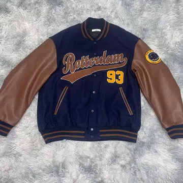 로테르담 바시티 자켓 네이비/브라운