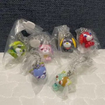 오차이누 초코 볼 볼체인 부착 마스코트 6종