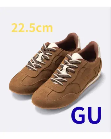 GU 더블 슈레이스 플랫 스니커즈 22.5cm