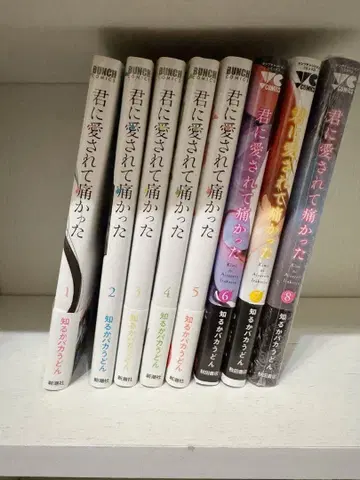 너에게 사랑받아 아팠던 8권 세트