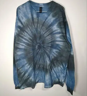 W106 타이 다이 염색 XL 남성용 긴팔 롱티