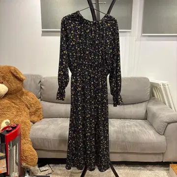 플로럴 프린트 롱 원피스