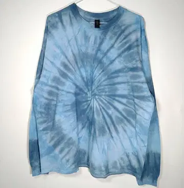 W107 타이다이 염색 XL 남성용 긴팔 롱T