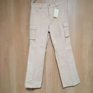 미사용 새상품 택 포함 NH LADY 베이지 카고 팬츠 70 ONWARD