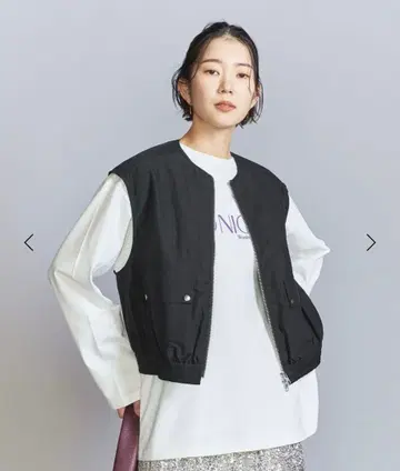 BEAUTY&YOUTH 프론트 지퍼 베스트