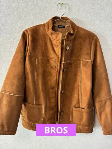 BROS. 브라운 무스탕 코트