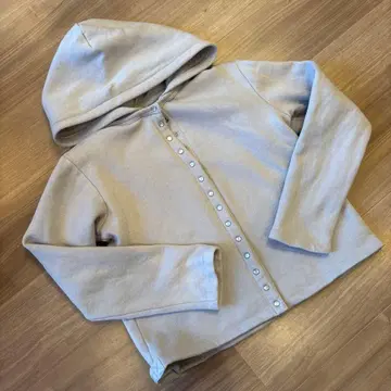 agnis b. 후드 부착 가디건 T2 라이트 그레이 에네스베