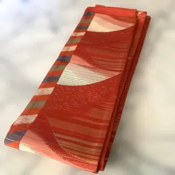 은사 직조 반폭 오비