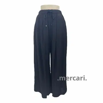 ayane 린넨 턱 와이드 팬츠