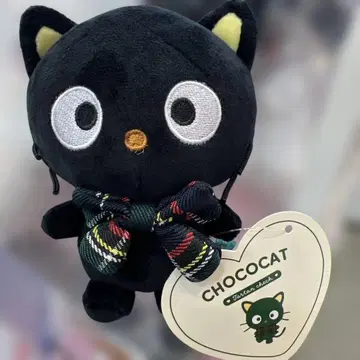 초코캣 타탄 체크 시리즈 산리오 봉제 인형 마스코트