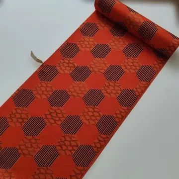 No. 80 순수 실크 옷감 깃털 숄 오렌지 컴팩트 포장