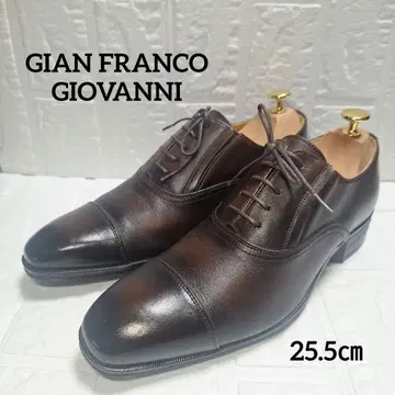 [ 새상품급 ] 장프랑코 조반니 가죽 다크 브라운 25.5cm