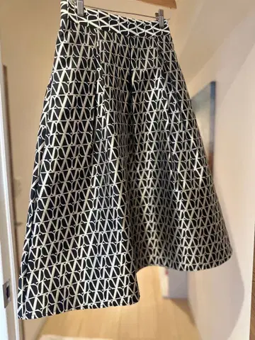 플레어 롱 기장 스커트