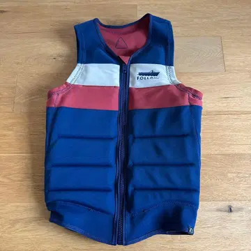 FOLLOW 구명 조끼 네이비/레드/화이트