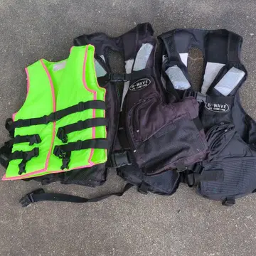 보안 적합품 B-WAVE 구명 조끼 블랙 (어린이용은 증정)