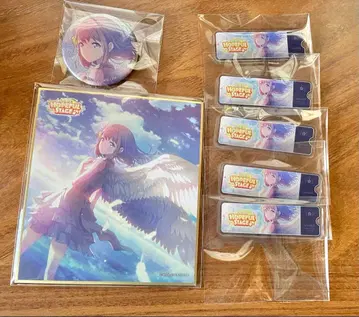 하나사토 미노리 캔뱃지 미니 색지 아크릴 배너 배지 텐크로