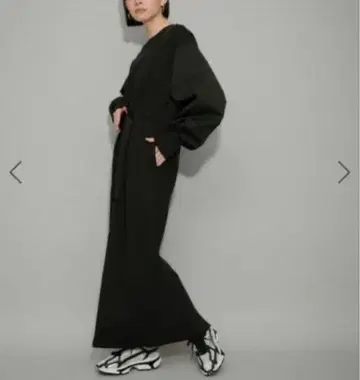 ADAM ET ROPE FEMME 맨투맨 콤비 벨티드 원피스