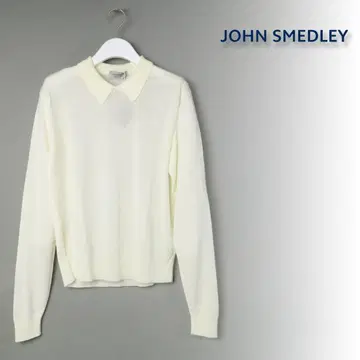 909 새상품 존스메들리 버튼리스 긴팔 니트 피케 셔츠 30G M