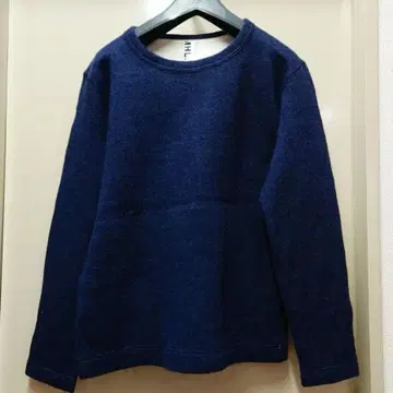[ MHL ] 울 혼방 스웨터 ( 네이비 )